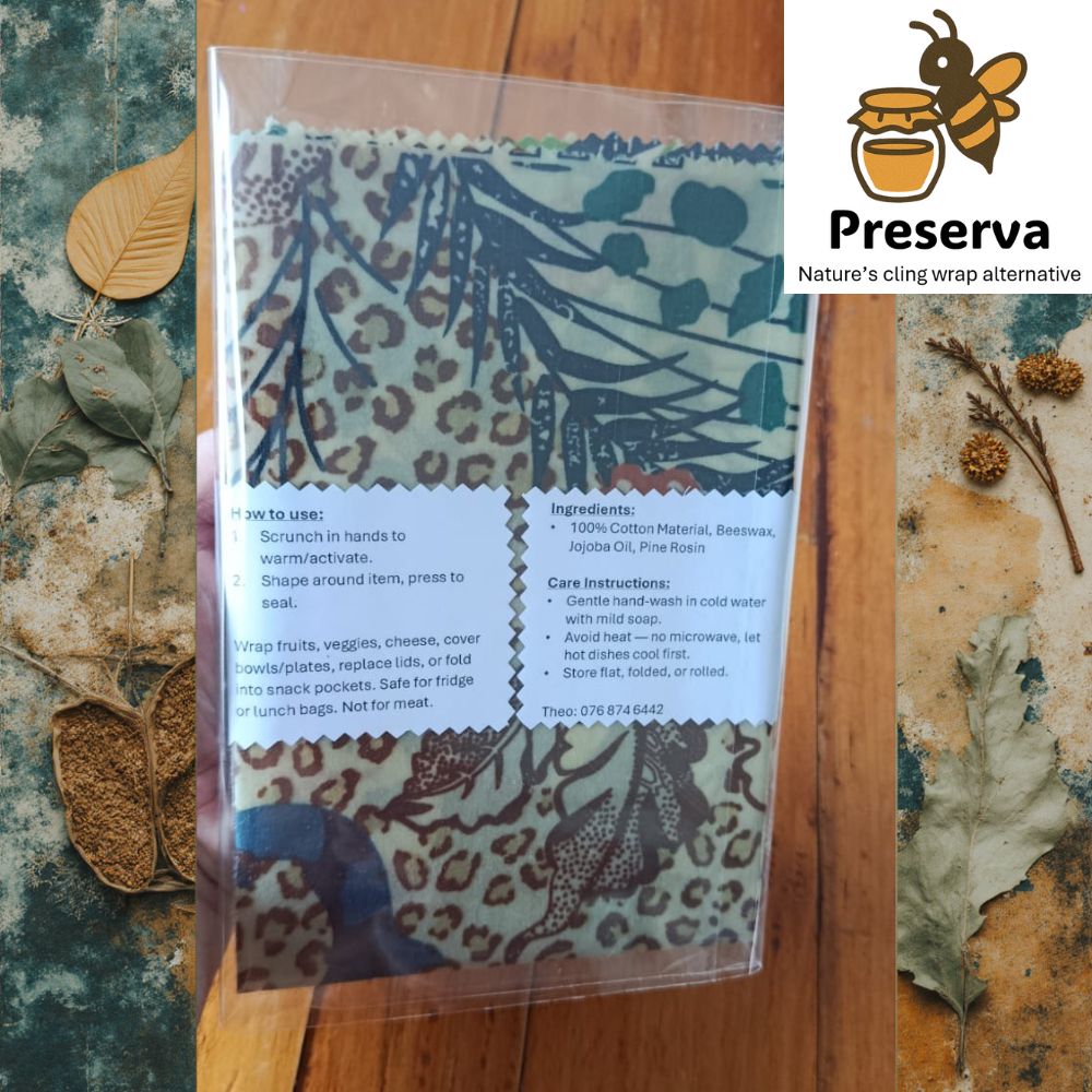 Organic Reusable Beeswax Wrap – 3 Pack